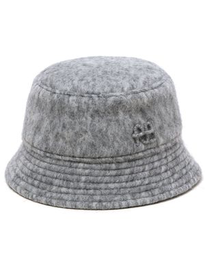 Ruslan Baginskiy mélange-effect bucket hat - Grey