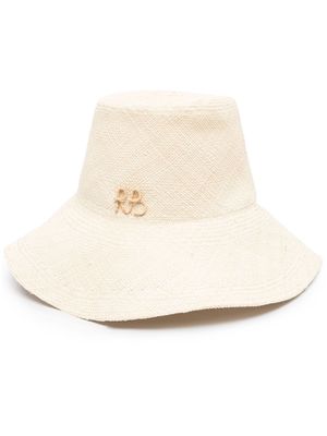 Ruslan Baginskiy monogram-embellished bucket hat - Neutrals