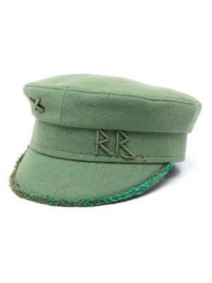 Ruslan Baginskiy monogram-embroidered baker boy cap - Green