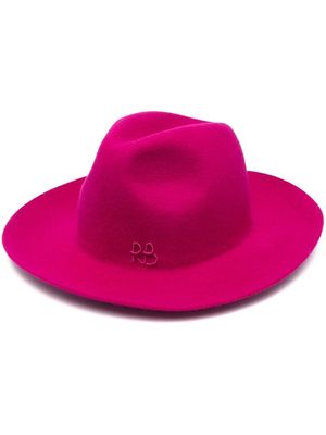 Ruslan Baginskiy monogram fedora hat - Pink