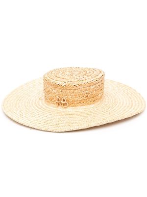 Ruslan Baginskiy woven-wicker sun hat - Neutrals