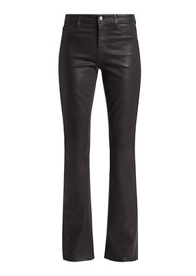 Ruth Coated High Rise Straight Jeans