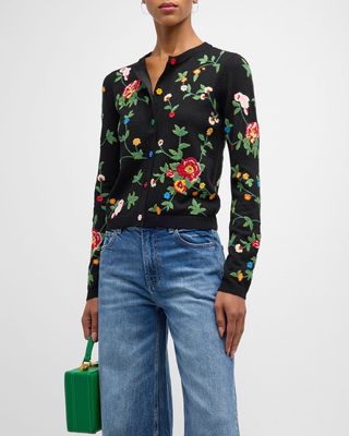 Ruthy Embroidered Cardigan