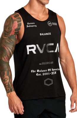 RVCA All Brand 2 Graphic Tank in Black