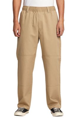 RVCA Americana Elastic Waist Pants in Khaki