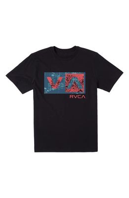 RVCA Balance Box Logo Graphic T-Shirt in Black