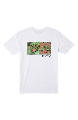 RVCA Balance Box Logo Graphic T-Shirt in White