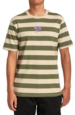 RVCA Corso Stripe T-Shirt in Aloe