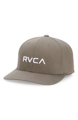 RVCA Flexfit Twill Baseball Cap in Mushroom