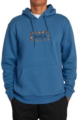RVCA Food Chain Graphic Hoodie in Cool Blue