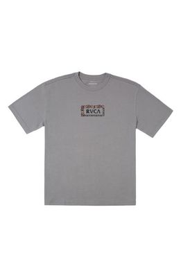 RVCA Food Chain Organic Cotton Graphic T-Shirt in Motors Grey