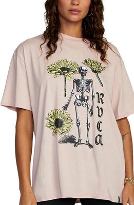 RVCA Forever Organic Cotton Graphic Tee in Rose Smoke