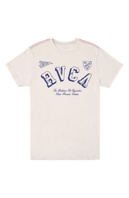 RVCA IV League Graphic T-Shirt in Antique White