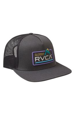 RVCA Kids' All Terrain Trucker Hat in Charcoal