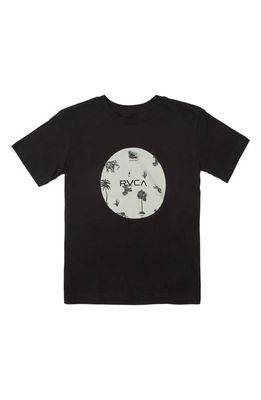 RVCA Kids' Motors Cotton Graphic T-Shirt in Black