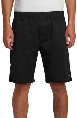RVCA Men's Americana Cotton Blend Shorts in Black