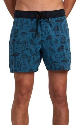 RVCA Mushy Board Shorts in Mallard Blue