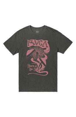 RVCA Slim Fit Leave Behind Graphic T-Shirt in Pirate Black