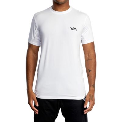 RVCA Sport Vent Logo Graphic T-Shirt in White