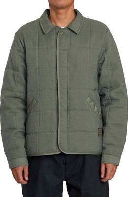 RVCA Surplus Puffer Jacket in Olive