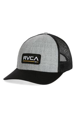 RVCA Ticket Trucker III Hat in Heather Grey/Black