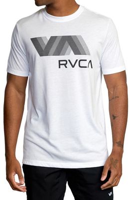 RVCA VA Blur Performance Graphic Tee in White