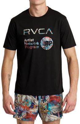 RVCA x Sage Vaughn Performance Graphic T-Shirt in Black