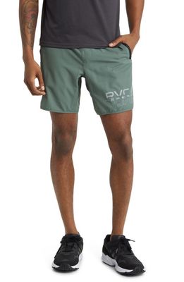 RVCA Yogger IV Athletic Shorts in Old Sage