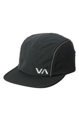 RVCA Yogger Strapback Baseball Cap in Black