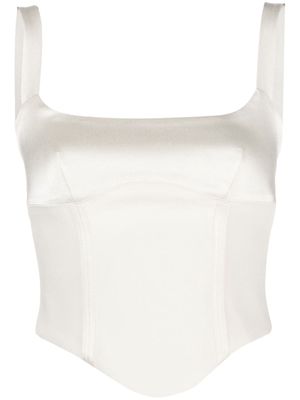 RXQUETTE Crush corset-style tank top - Neutrals
