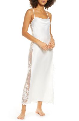 Rya Collection Darling Satin & Lace Nightgown in Ivory