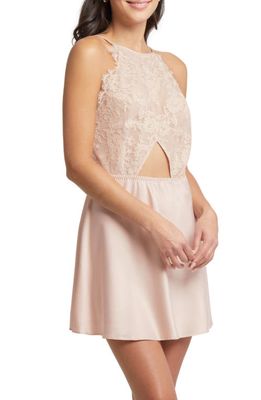 Rya Collection Eleanor Lace Cutout Chemise in Ballet