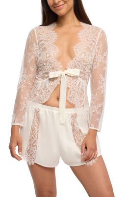 Rya Collection Serena Lace Cardigan in Ivory