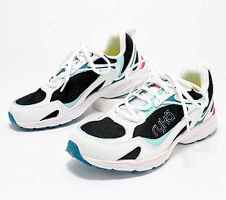 Ryka Leather & Mesh Anatomic Walking Sneakers - Standout