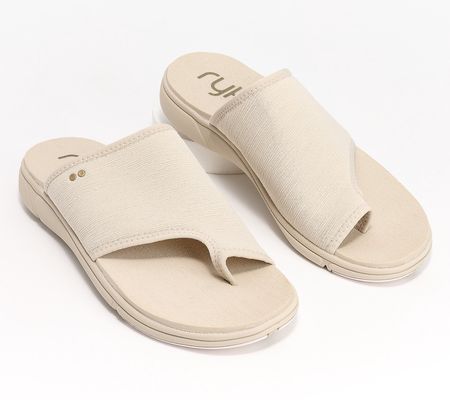 Ryka Stretch Toe-Loop Sandal with ActivFoam- Margo Slide