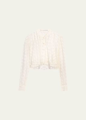 Ryland Long-Sleeve Baby Lace Blouse