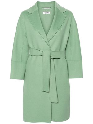 'S Max Mara Arona belted wool coat - Green