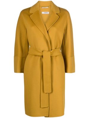 'S Max Mara Arona tied-waist wool coat - Brown