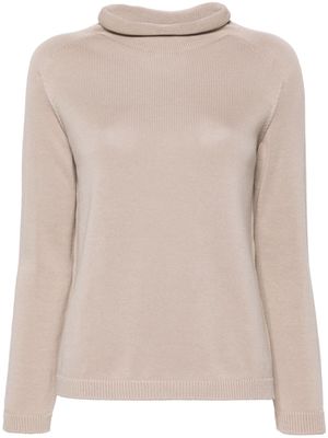 'S Max Mara cowl-neck cotton jumper - Neutrals