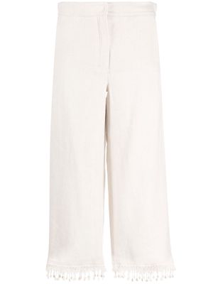 'S Max Mara cropped wide-leg culottes - Neutrals