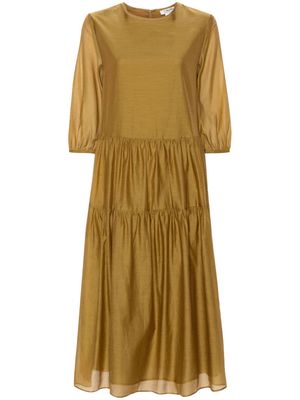 'S Max Mara Etienne ruffle-detail dress - Brown