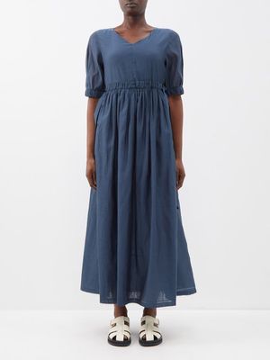 S Max Mara - Flavia Dress - Womens - Dark Blue
