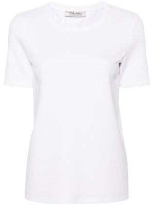 'S Max Mara logo-embroidered jersey T-shirt - White