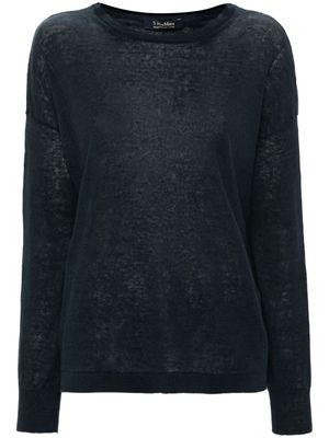 'S Max Mara long-sleeve linen jumper - Blue