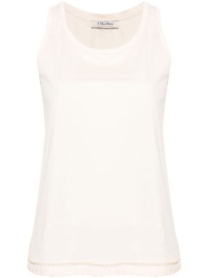 'S Max Mara Racer cotton tank top - Neutrals