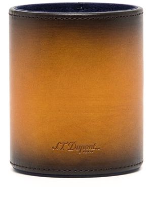 S.T. Dupont Atelier leather pen pot - Yellow