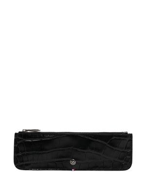 S.T. Dupont crocodile-embossed pencil case - Black