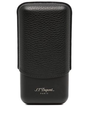 S.T. Dupont grained-leather cigar case - Black