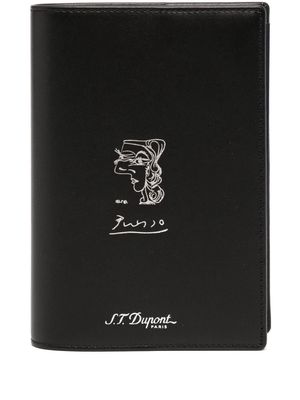 S.T. Dupont logo-print notebook - Black