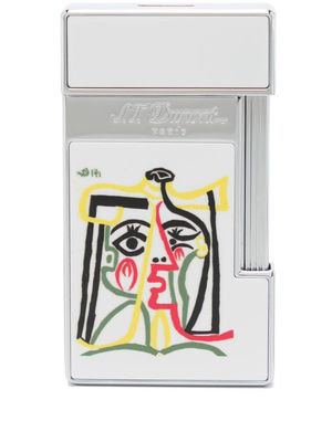 S.T. Dupont Slimmy Picasso logo-engraved lighter - White